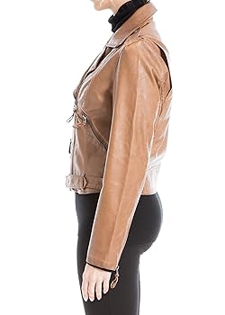 新品タグ付き matute モカ色 Mサイズ ジャケット Max Studio Women's Moto Jacket, Luggage, Small at Amazon